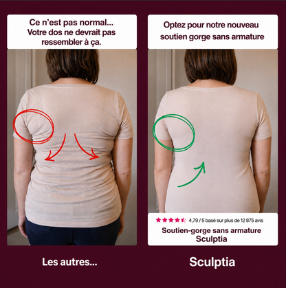 Le soutien-gorge sans armatures qui maintient, galbe et soulage et embellit enfin les poitrines généreuses.