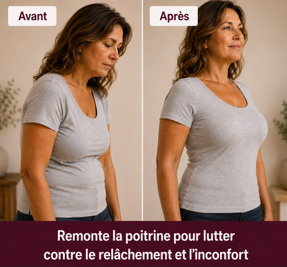 Le soutien-gorge sans armatures qui maintient, galbe et soulage et embellit enfin les poitrines généreuses.